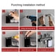 thumbnail image 3 of Estante de cocina montado en la pared, soporte para sartenes, espátula, cuchara, percha para cuchara, hogar, Bar, restaurante, café, punzón, Organizadores de utensilios de cocina Negro 30 centimetros Ounissouiy HA067348-05, 3 of 6