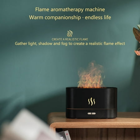 

Follure Portable Air Humidifier With Auto Shut Off Realistic Flame Mist USB Aromatherapy For Home Living Room SPA