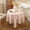 Apricot pink, variant on Retro Farmhouse Ruffle Round Tablecloth Cotton Flounces Washable Rectangle Table Decoration for Baby Shower Kitchen WeddingParty