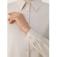 thumbnail image 5 of Beige - Point Collar - Blouses - Everyday Basic, 5 of 5