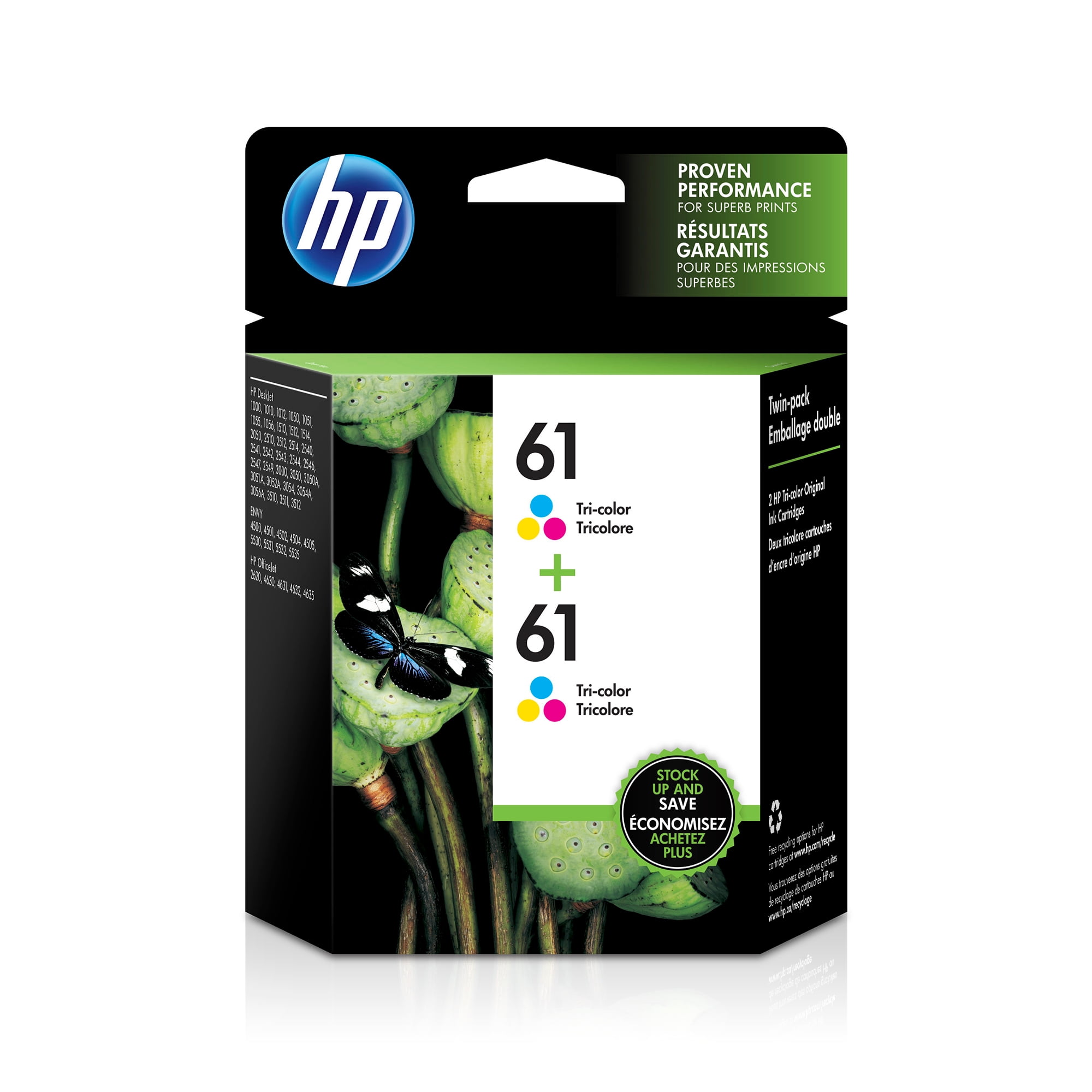 Combo-Pack exp 5/2020 Genuine HP 74+75 Ink Cartridges Black/Tri-color 