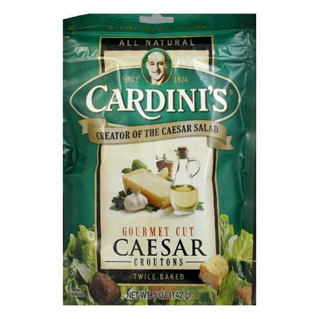 Cardini Croutons Caesar Gourmet Cut, 5 OZ (Pack of (Best Croutons For Caesar Salad)