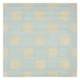 thumbnail image 3 of SAFAVIEH Soho Juniper Geometric Wool Area Rug, Light Blue/Beige, 6' x 6' Square, 3 of 4
