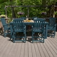 thumbnail image 3 of Highwood 7-pc Lehigh Dining Set - 42" x 84" Rectangle Table, Counter Height, Outdoor, Eco-friendly, Synthetic Wood, 3 of 9