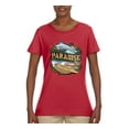 thumbnail image 2 of Paradise Surf Shack Marlin Pop Culture Womens Graphic T-Shirt, Red, Small, 2 of 3