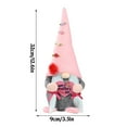 thumbnail image 3 of Byujiro Mother's Day Heart Gnome Standing Decor Tall Hat Fabric Tomte Ornament, Tabletop Centerpiece, Bedroom & Living Room Decor, Mom Gift, Perfect for Home Celebration, 3 of 5
