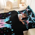 thumbnail image 4 of Manfei Baseball Gaming Sports 7-Piece Twin Bedding Sets,Ice Cream Print Letter M Bedding Comforter Set For Teens Boys Reversible, 4 of 6