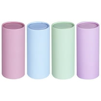 WSTEER 4pcs Car Tissue Holder Cylinder Shaped Tissue Dispenser Reusable Tissue Storage Case