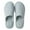 Blue, variant on Lovskoo 2024 Mens and Women s House Washable Cotton Memory Foam Slippers Indoor Slip On Linen Shoes Bedroom Slippers Lightweight Non-Slip Rubber Sole for Couples Khaki