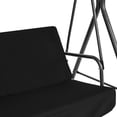 thumbnail image 2 of Cojín para columpio de Patio al aire libre, cojín para silla columpio de 3 plazas, almohadillas para asiento oscilante, cubierta impermeable, dosel para columpio, 2 of 6