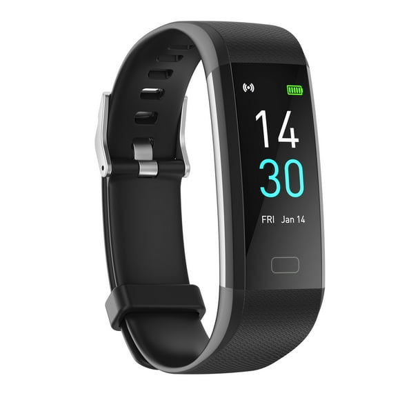 Fitness Tracker with color display for at-a-glance access to heart rate, activity and sleep tracking - Activity Black