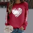 thumbnail image 2 of HUITKMM Chandails d'Automne pour Femmes Chandail à Manches Longues Col Rond Imprimé Football Chandail Décontracté pour Usage Quotidien et Activités Sportives Chemise Athlétique Douce et Confortable, 2 of 5
