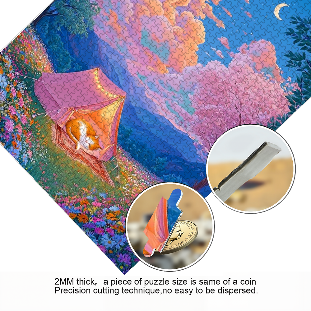 A 1000pcs Adult Puzzle Featuring  Landscape Themes, High Difficulty Level, Suitable for Adults, Family Entertainment.29.4*19.6 in