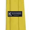 thumbnail image 5 of Mens Solid Baby Yellow Ties Necktie, 5 of 5