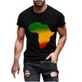thumbnail image 1 of Mens Camisetas Algodón Casual Impreso Manga Corta Cuello Redondo Suéter Blusa para el Uso Diario, 1 of 5
