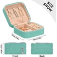 thumbnail image 4 of GZHJMY Bear in The Clouds Compact Leather Jewelry Box - Mini Travel Jewelry Case Organizer & Holder for Girls, Women | Ideal for Necklace Bracelet Earrings Rings, 4 of 7