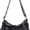 Black, variant on Sunyuer Vintage Floral Printed Washed Denim Crossbody Bag for Women, Multi Pocket Casual Shoulder Purse, Adjustable Strap Hobo Messenger Bag, Trendy Daily Commute Handbag