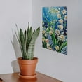 thumbnail image 7 of WERPE Spring Lily of The Valley Starry Sky Oil Paint Floral Wall Decor 8*12in 8x12in, 7 of 7
