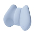 thumbnail image 2 of Almohada de apoyo lumbar, cojín de apoyo, almohada de espalda suave, portátil, multiusos, cojín de espalda baja para viaje, sillón reclinable, cama, Azul, 2 of 8