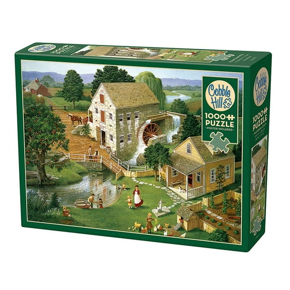Cobble Hill 1000 Piece Puzzle - Four Star Mill - Sample Poster Included