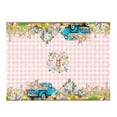 thumbnail image 1 of zhangmingg Easter Tablecloth Rectangular Plaid Design with Bunny Eggs and Truck Pattern Polyester for Holiday Dinner Party Picnic, 1 of 2