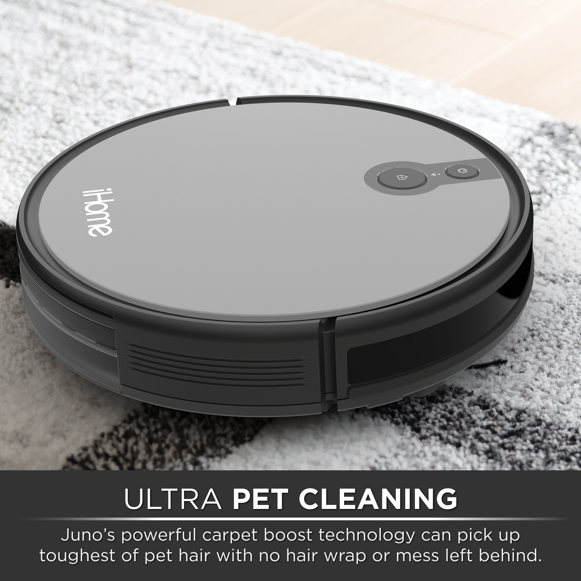 iHome AutoVac Juno Robot Vacuum, Mapping Technology, Strong Suction, 120 Min Runtime, App + Remote Control, New - image 7 of 11