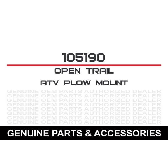 Open Trail Atv Plow Mount - 105190