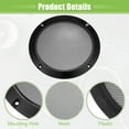 thumbnail image 4 of Unique Bargains 4 Pcs 6.5" Car Speaker Grills Cover Mesh Round Audio Subwoofer Protector with Screws Iron Gloss Black, 4 of 6