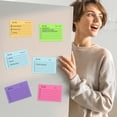 thumbnail image 3 of YAOMOBB Notes Collantes 9 Pcs Notes Fluorescentes Planning Bloc-Notes Super Collant pour Organisation Colorée, 3 of 5