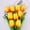 Champagne, variant on 9Pcs Tulips artificial flowers Faux Flowers Fake tulips Flowers Mother's Day Easter Valentine’S Day Gifts Gifts, Artificial Flower Decorative for Living Room, Dining Table, Wedding 13.4"