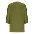 thumbnail image 6 of ZyeKqe St. Patrick's Day Shirt Women 3/4 Sleeves Blouses Cute Graphic Print Shirts Tees Crewneck Pullover Tops, 6 of 6