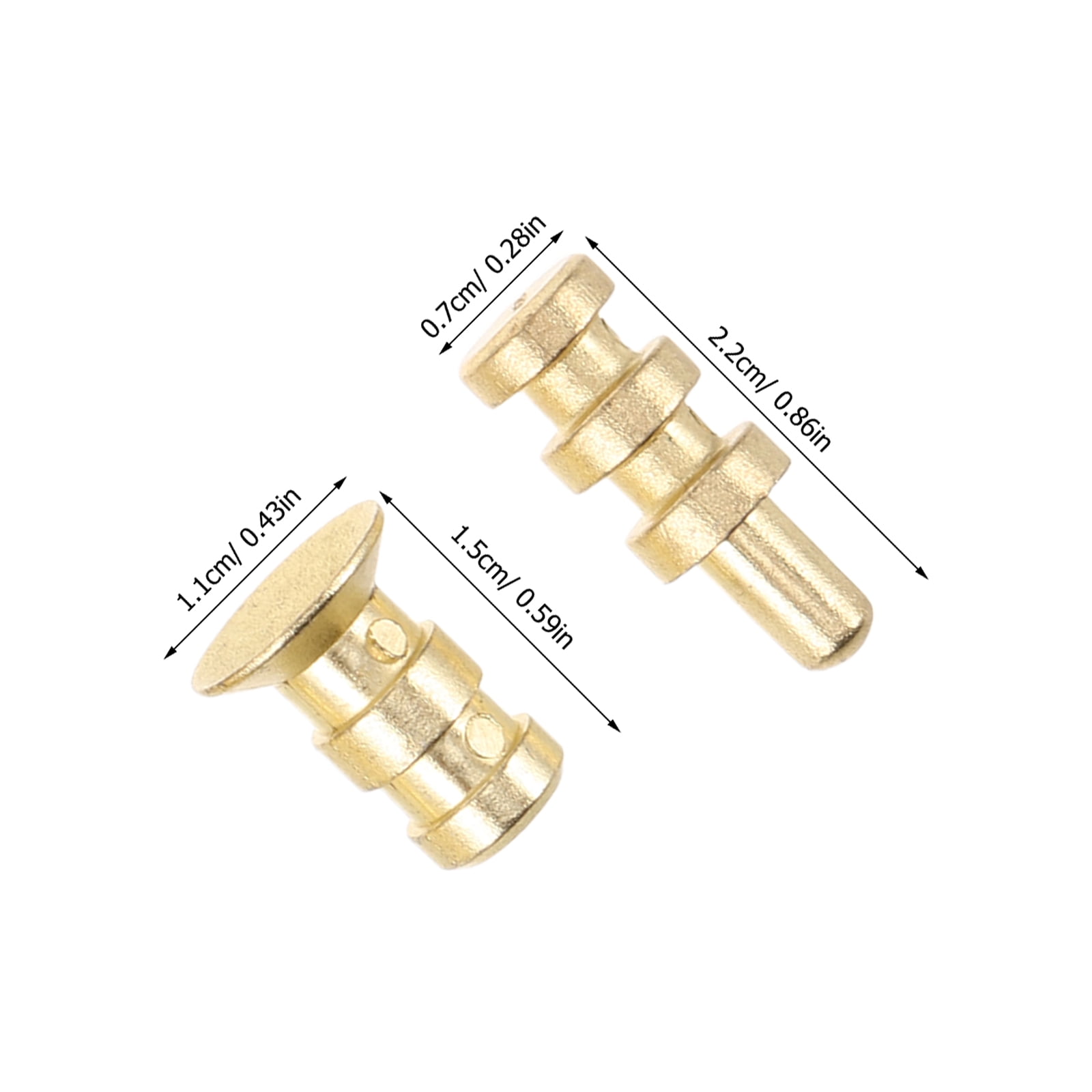 OUNONA 24Pcs Table Leaf Hardware Metal Pins with Wear Resistant Finish for Home Use and Desk Assembly