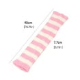 thumbnail image 3 of Thigh High Stockings Winter Striped Knitted Leg Warmers Soft Warm Boot Socks for Daily Wear Compression Socks for Women Red One Size, 3 of 4