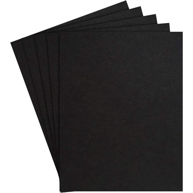 Black Cardstock Paper – Great Card Stock for Scrap-Booking, Cards,  Stationery Arts and Crafts | 8.5 x 11 | 100lb Heavyweight Cover | 25 Sheets  per