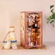 thumbnail image 3 of Kit de rincón de libros para bricolaje, modelo de libro de madera 3D, Kit de construcción de rompecabezas, decoración de inserción de estantería, adorno de mesa para el hogar, 3 of 5