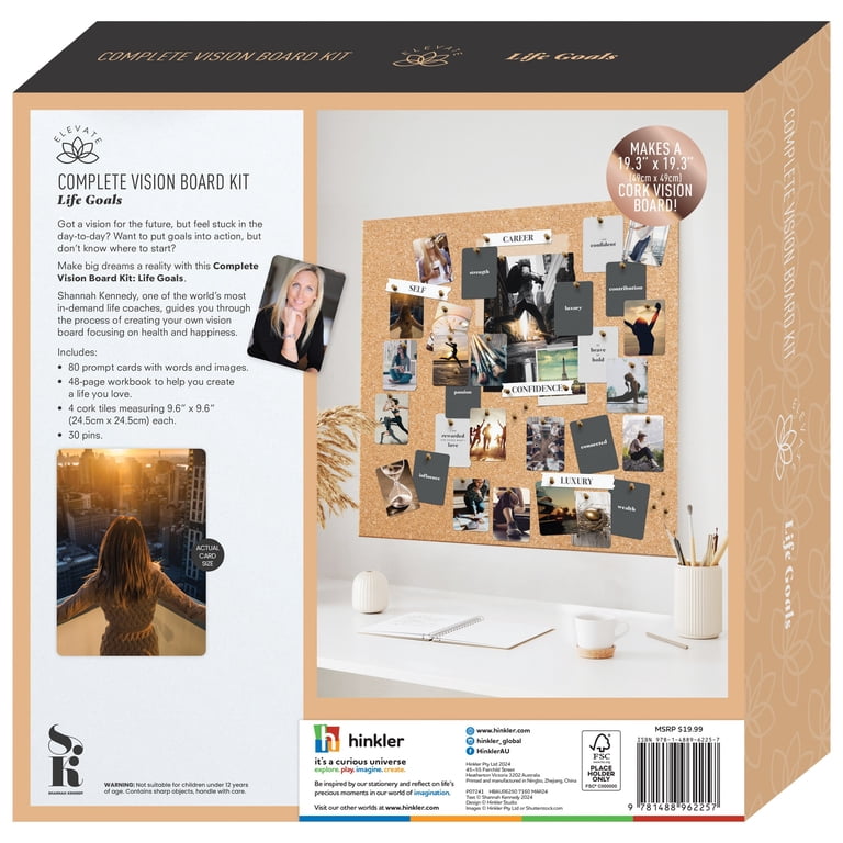 Elevate: Complete Vision Board Kit - Life Goals - Guided