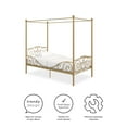 thumbnail image 5 of DHP Canopy Metal Bed, Twin, Gold, 5 of 9