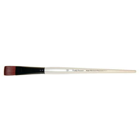 UPC: 0038372013953 | Robert Simmons Simply Simmons Extra-Firm Synthetic Long Handle Brush Bright 12