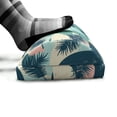 thumbnail image 5 of Tropical Foot Rest, Hawaiian Leaves Plants and an Background, Non-Slip Backing Adjustable Ergonomic Memory Foam Leg Support for Office, Slate Blue Multicolor, by Ambesonne, 5 of 5