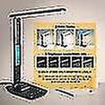 thumbnail image 4 of Lámpara de escritorio, lámpara de escritorio LED con carga inalámbrica, puerto de carga USB, lámpara de mesa plegable ajustable con C, alarma,, 4 of 5