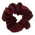 thumbnail image 2 of Cinta elástica de pelo Zulema Scrunchies de seda Floral rojo Vino, 2 of 6