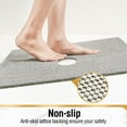 thumbnail image 3 of Square Shower Mat  24 X 24 Inch Non Slip Bath For Tub Soft Pvc Loofah Bathtub Mats With Drain Holes Quick Drying Bathroom Stall Floor Accessories Without Suction Cup Grey, 3 of 7