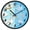Cute Ducks Play Water, variant on Dailycode Night Light Wall Clock Glow in The Dark 12 inch Battery Operated Silent Luminous Clocks, Happy Sun Face