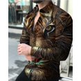 thumbnail image 1 of Camisas hawaianas con estampado floral en 3D camisas de moda para hombre blusas casuales de manga larga para playa blusas con solapa ropa para hombre, 1 of 6