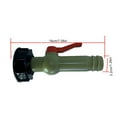 thumbnail image 3 of IBC Container Plastic Spout Drain Faucet Replacement on/off Control Integrated IBC Container Plastic Connectors Fittings Accessories Replacing Parts Straight 32mm, 3 of 7