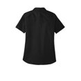 thumbnail image 4 of Port Authority LW809 Ladies Short Sleeve SuperPro React Twill Shirt, Deep Black, XL, 4 of 4