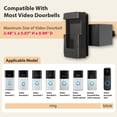 thumbnail image 2 of Heart of Tafiti Soporte de timbre de vídeo antirrobo, compatible con Ring Doorbell 1/2/3/3Plus/4/2020/2023/Blink 2021, soporte de montaje ajustable sin taladro, adaptador de cuña, accesorios, 2 of 5