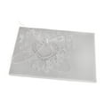 thumbnail image 6 of Wedding Heart White Reception Guest Book Feather Bowknot Pen and Stand Set, 6 of 7