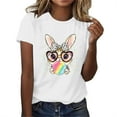 thumbnail image 2 of T Shirts for Women Woman's Fashion Cute Printing Leisure Round Neck Short Sleeved T-Shirts, 2 of 4