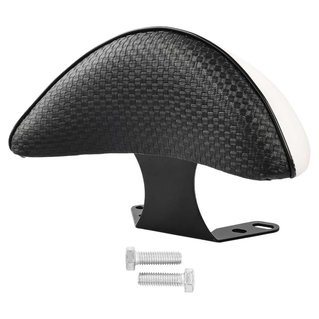 vortess Electric Bicycle Seat Backrest Seat Accessory Replacement Rear Bike Back Support White with bracket